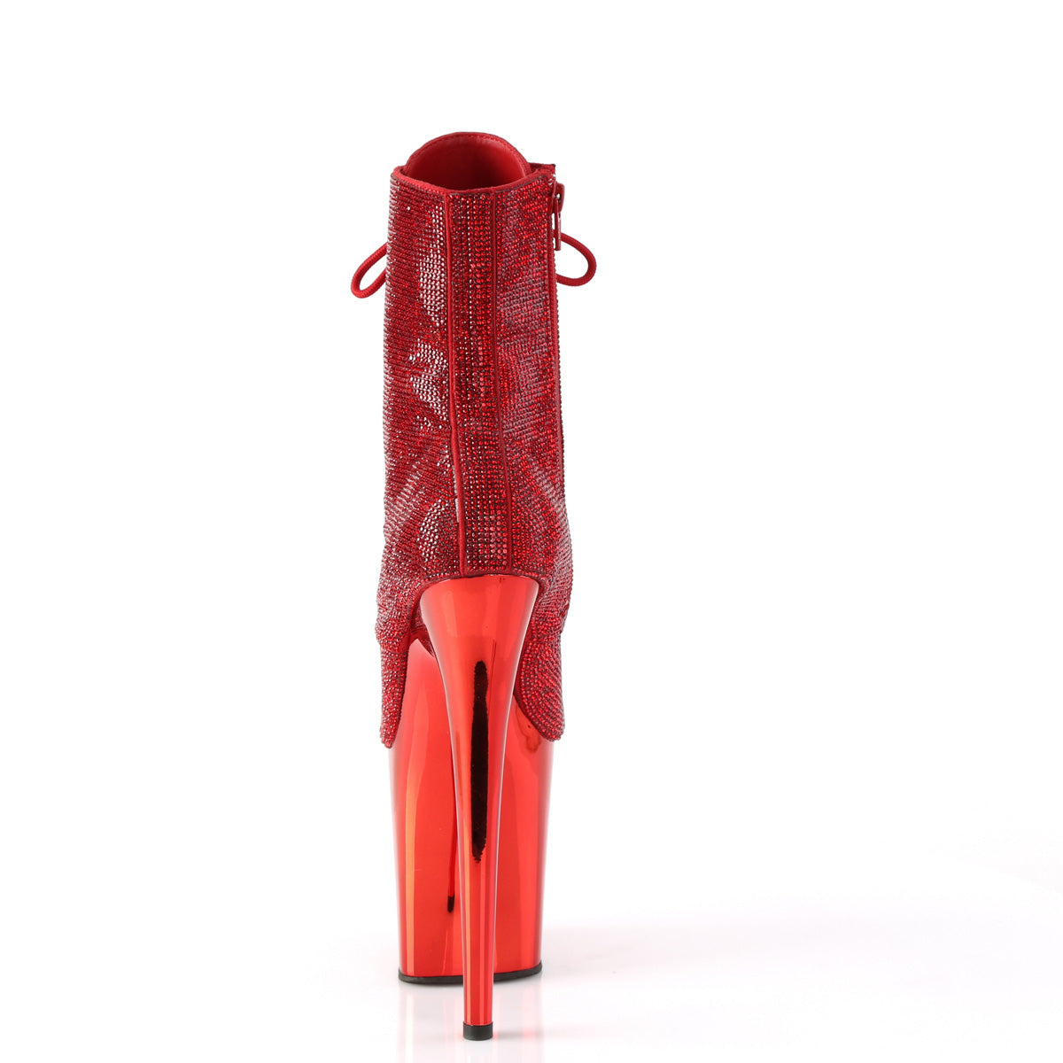 Pleaser Stiefeletten FLAMINGO-1020CHRS Red Rs / Red Chrome