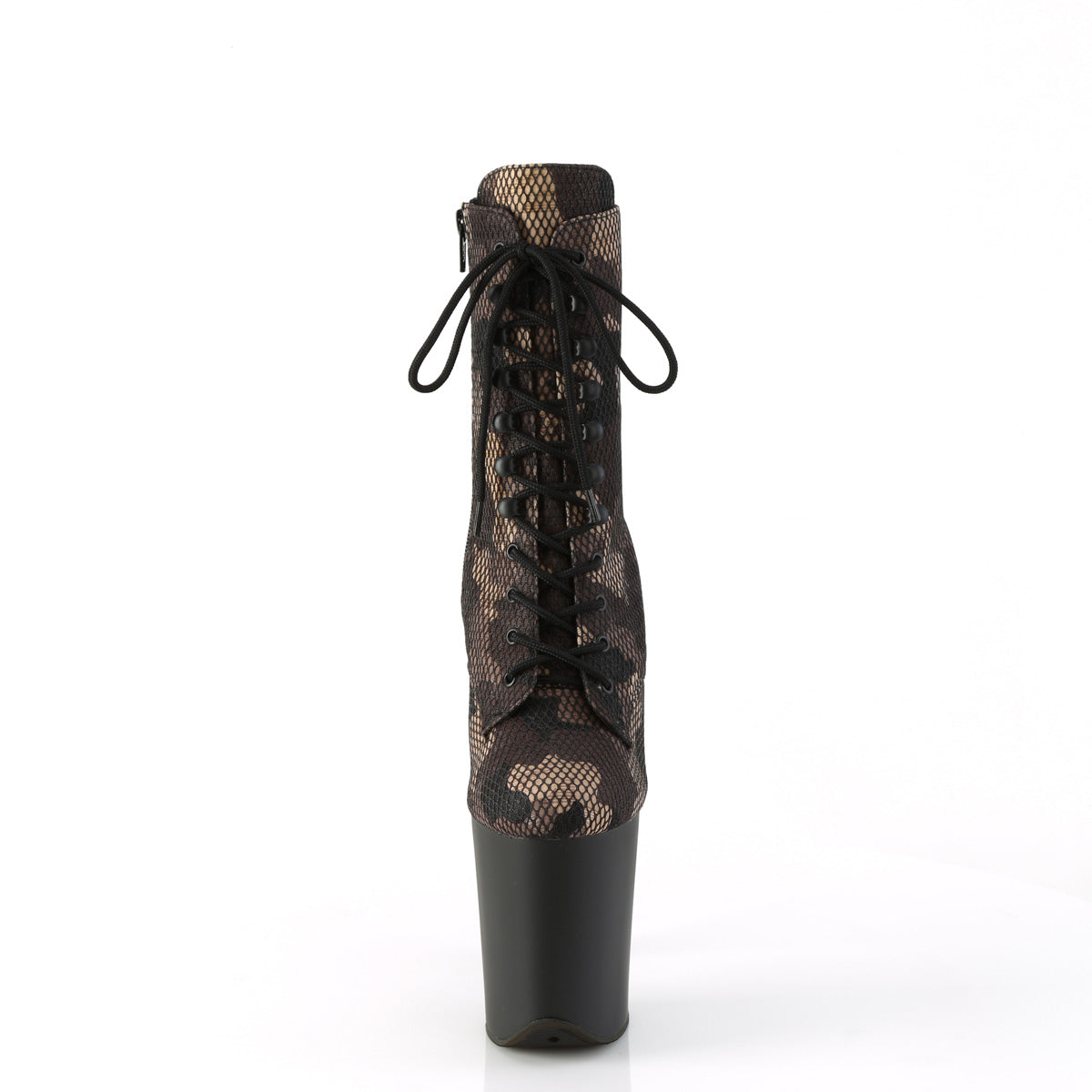 Pleaser FLAMINGO-1020 cm Green Camo-Mesh/Blk Matte