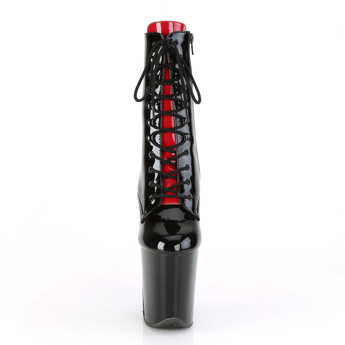 Pleaser Damen Knöchelstiefel FLAMINGO-1020FH BLK Pat / BLK