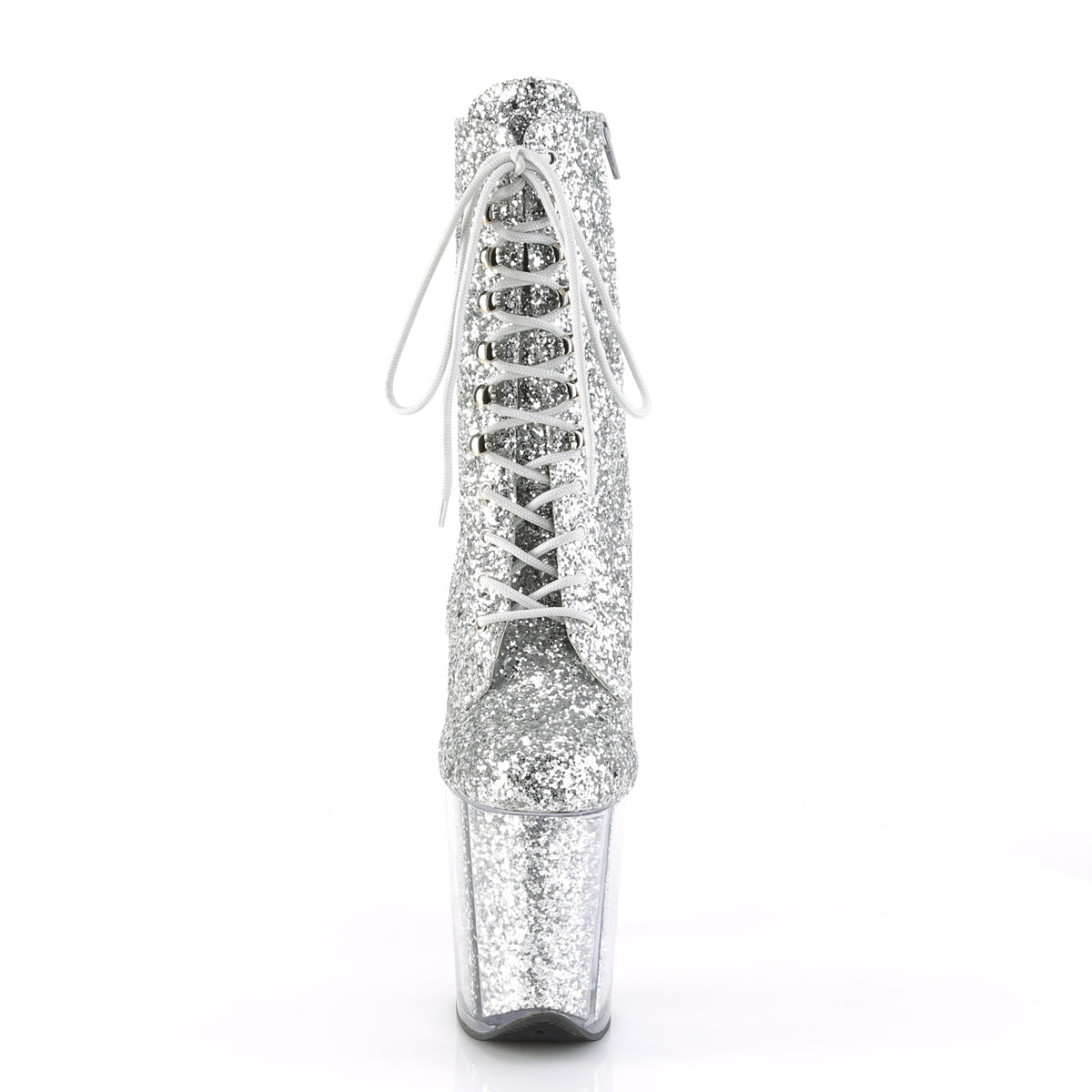Pleaser Damen Knöchelstiefel FLAMINGO-1020g SLV Glitter / SLV Glitter
