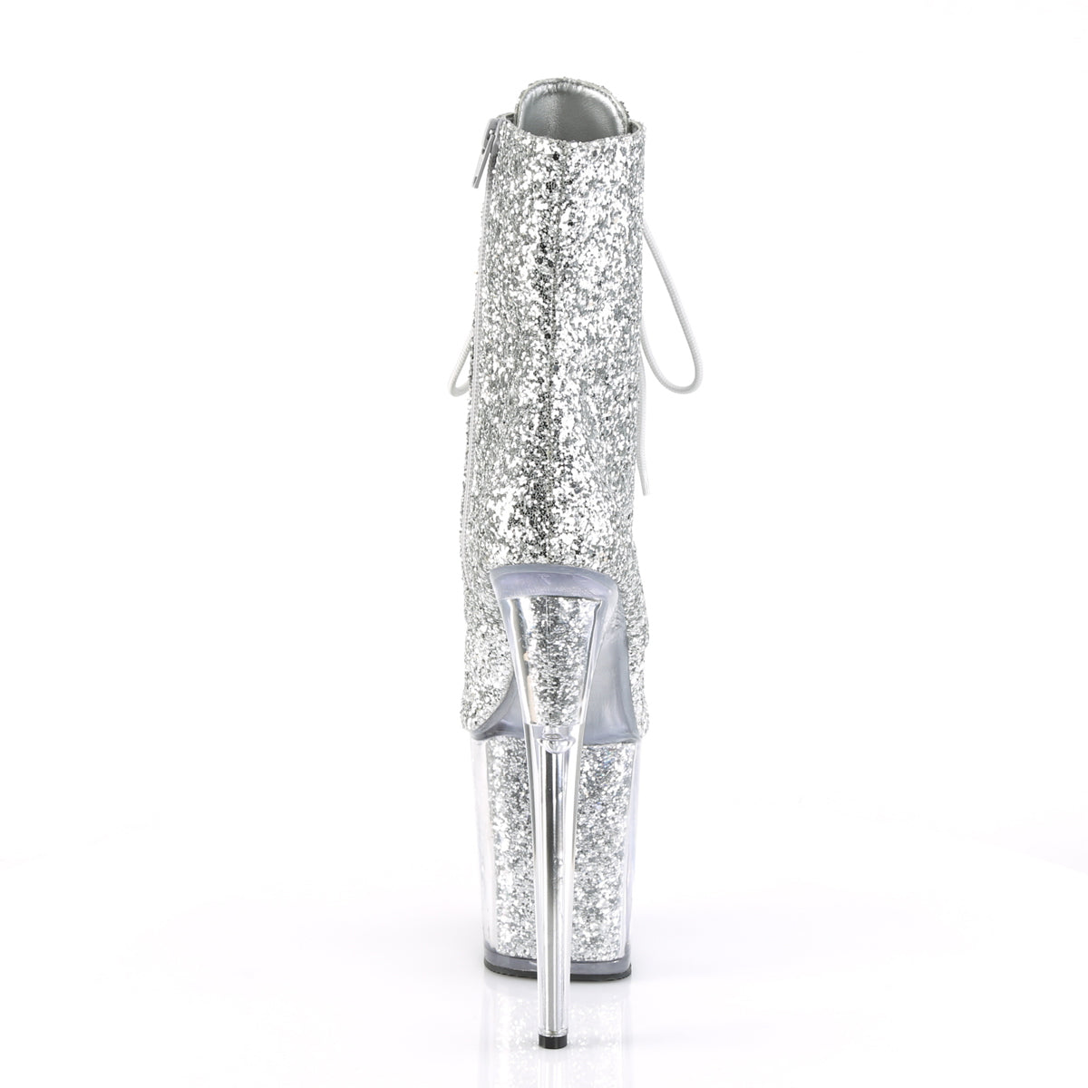 Pleaser Damen Knöchelstiefel FLAMINGO-1020g SLV Glitter / SLV Glitter