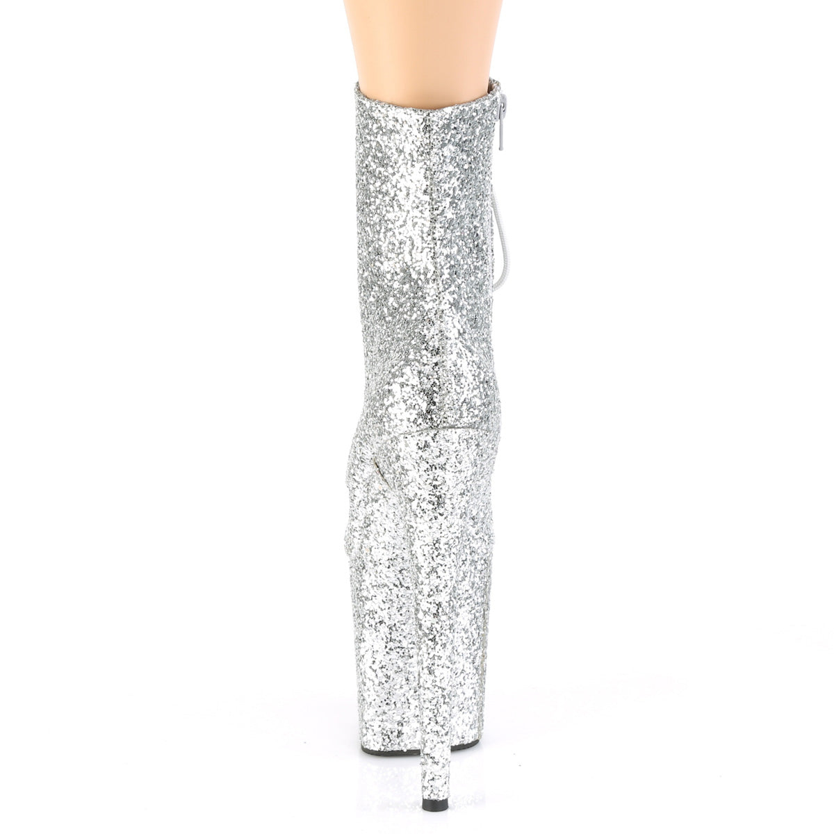 Pleaser Damen Knöchelstiefel FLAMINGO-1020GWR SLV Glitter / SLV Glitter
