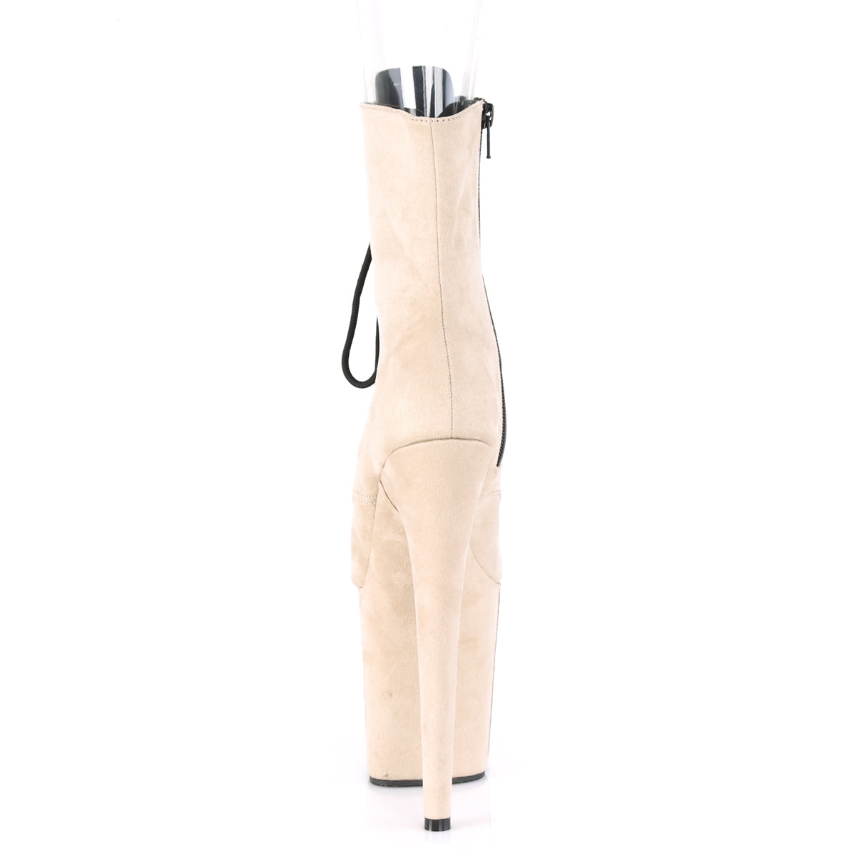 Pleaser Damen Knöchelstiefel FLAMINGO-1021FS Beige Faux Wildleder / Beige Faux Wildleder