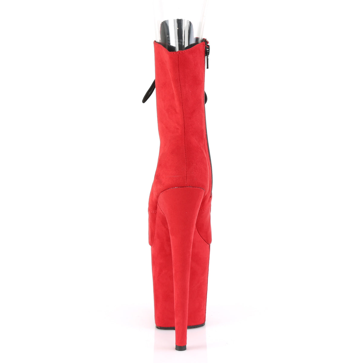 Pleaser Damen Knöchelstiefel FLAMINGO-1021FS Red Faux Wildleder / Rot Faux Wildleder