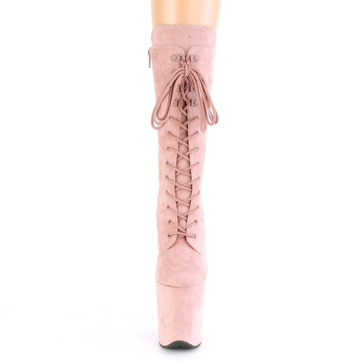 Pleaser Damen Knöchelstiefel FLAMINGO-1050FS Dusty Blush F. Wildleder / Dusty Blush F.Dede