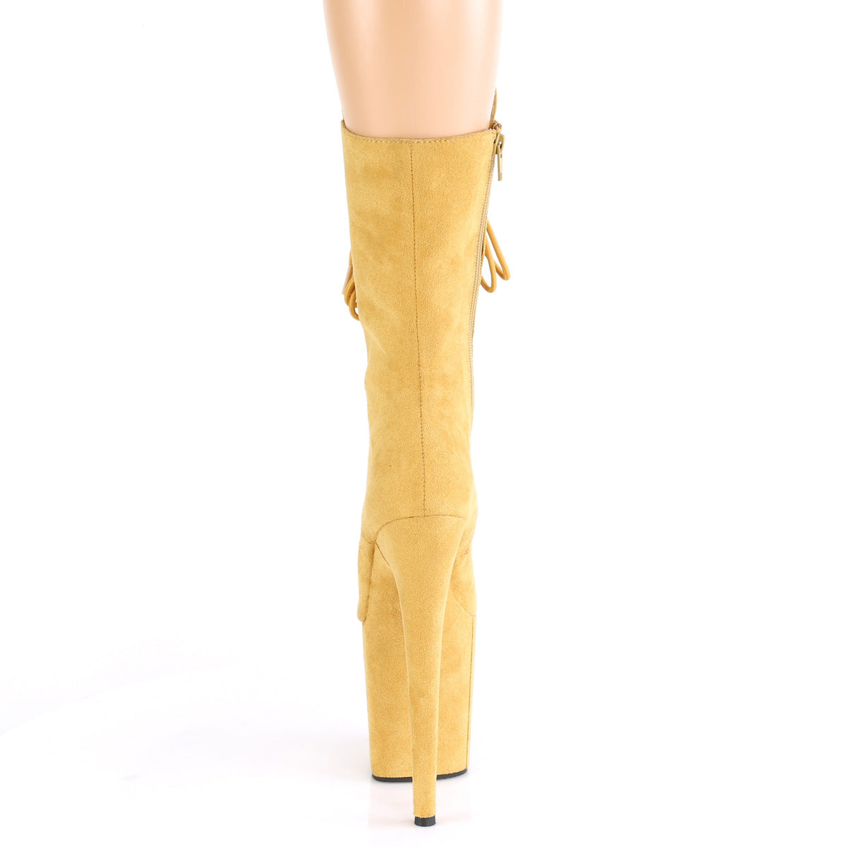 Pleaser Damen Knöchelstiefel FLAMINGO-1050FS Senf-Faux-Wildleder / Senf-Faux-Wildleder