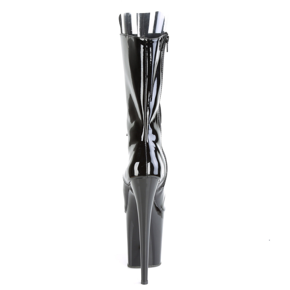 Pleaser Damen Knöchelstiefel FLAMINGO-1051 BLK Pat / BLK