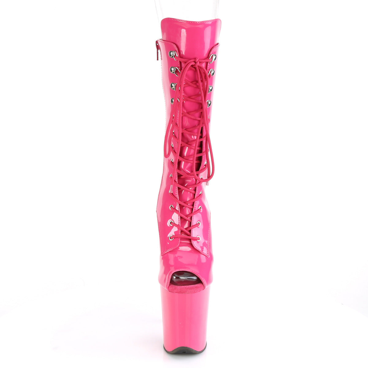 Pleaser Damen Knöchelstiefel FLAMINGO-1051 H. pink pat / h. Rosa