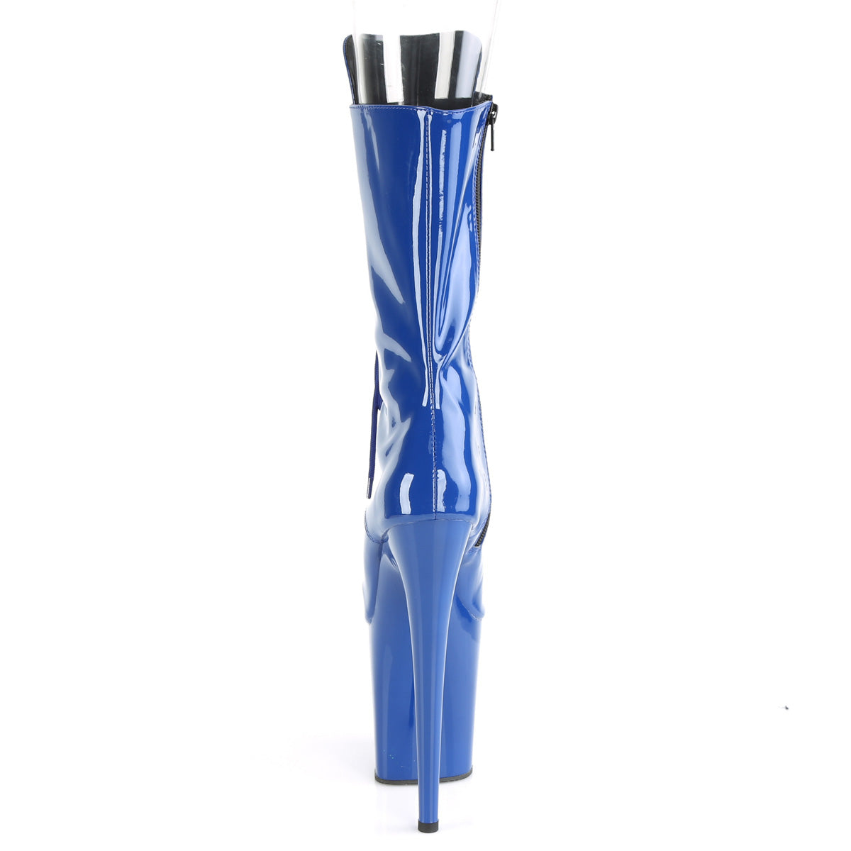 Pleaser Damen Knöchelstiefel FLAMINGO-1051 Royal Blue Pat / Royal Blue