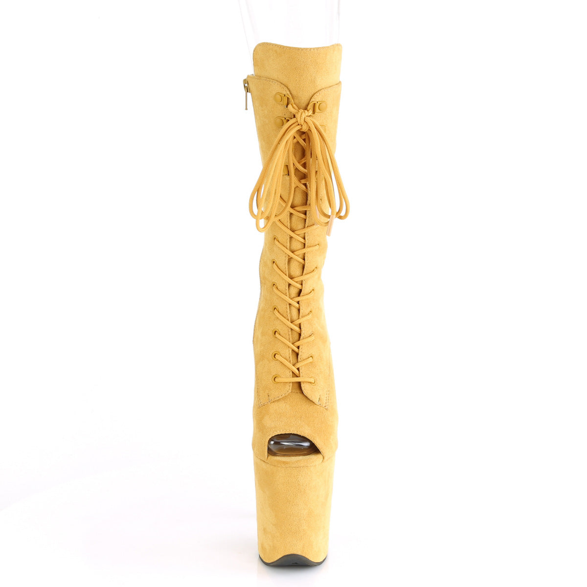 Pleaser Damen Knöchelstiefel FLAMINGO-1051FS Senf-Faux-Wildleder / Senf-Faux-Wildleder