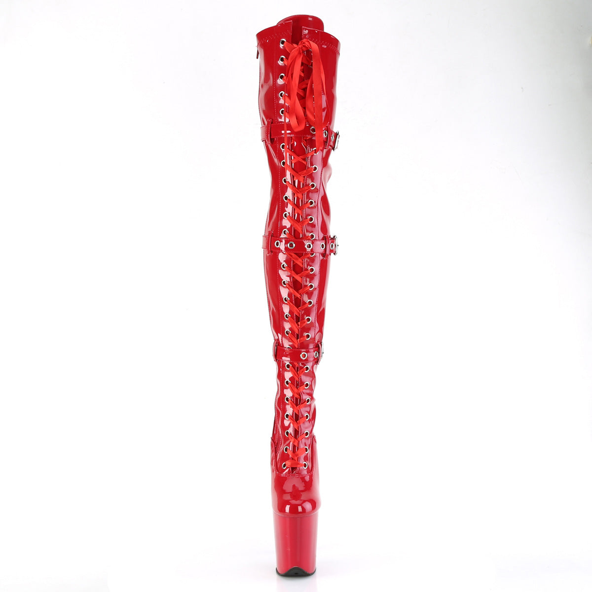 Pleaser FLAMINGO-3028 Red Str. Pat/rot