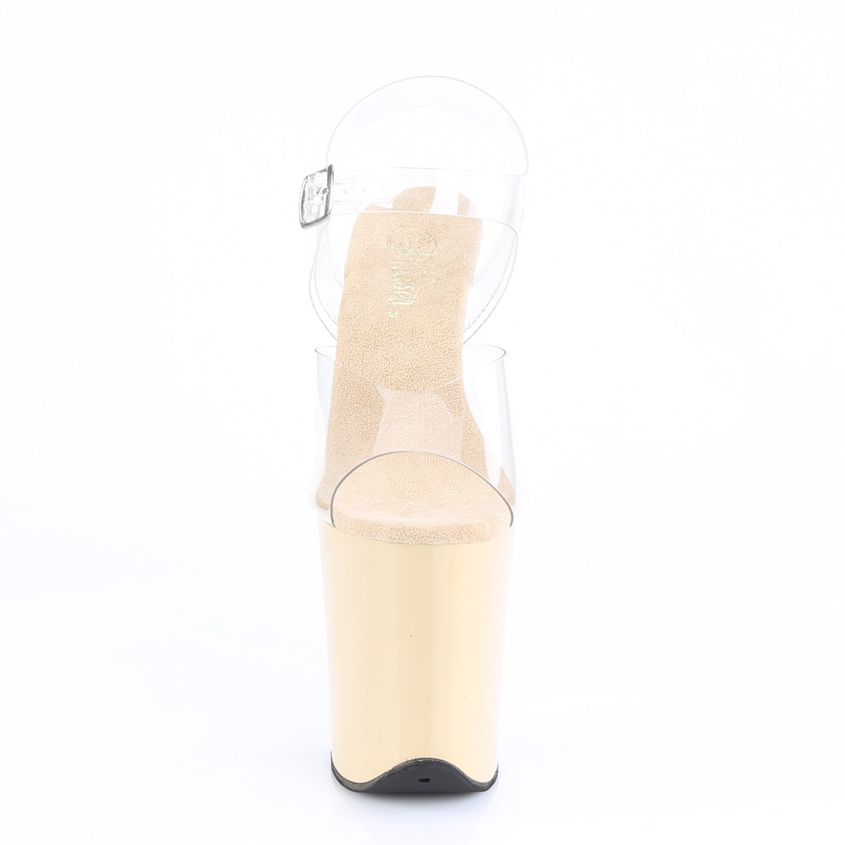 Pleaser Womens Sandals FLAMINGO-808 Clr/Cream