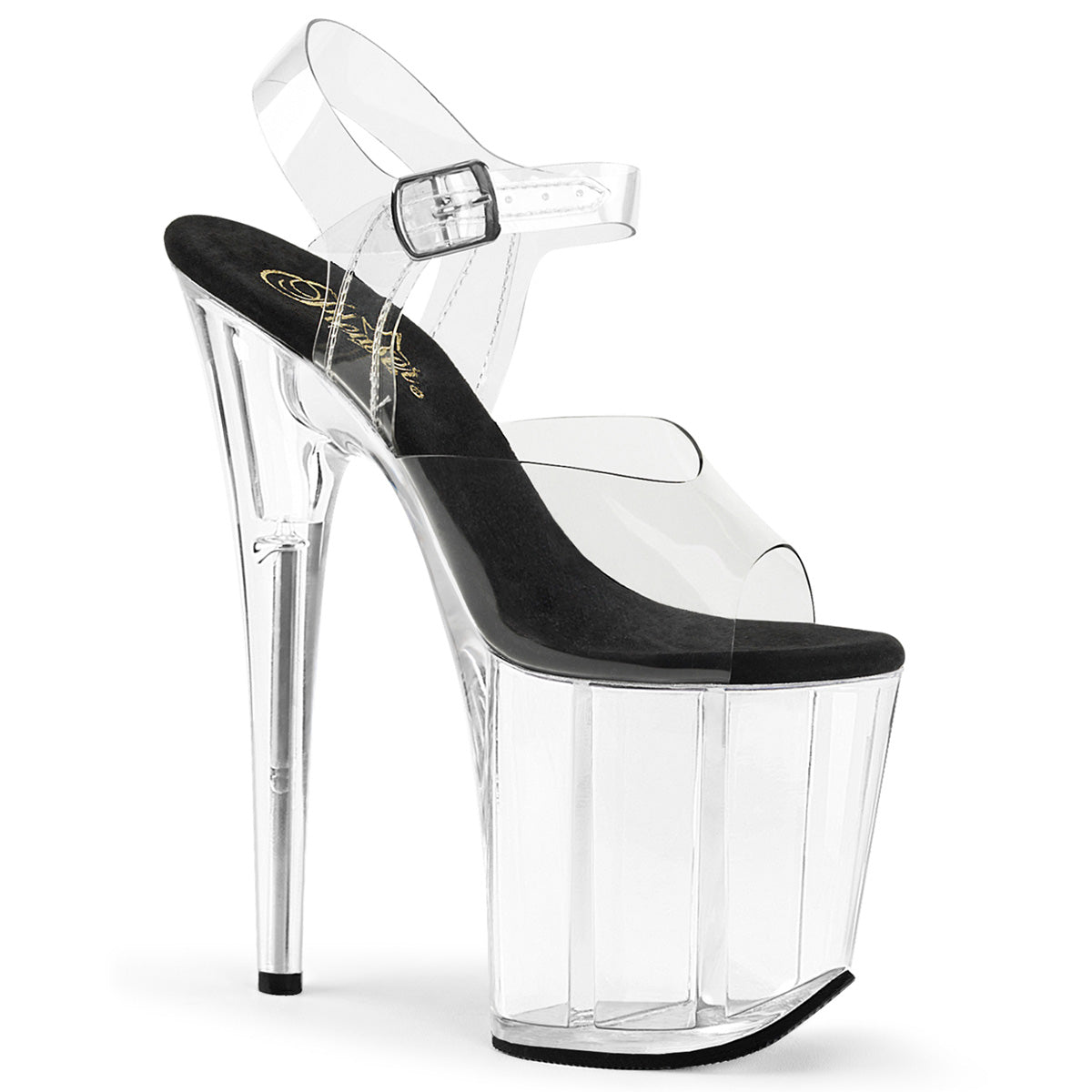 Pleaser Damen Sandalen FLAMINGO-808 CLR-BLK / CLR