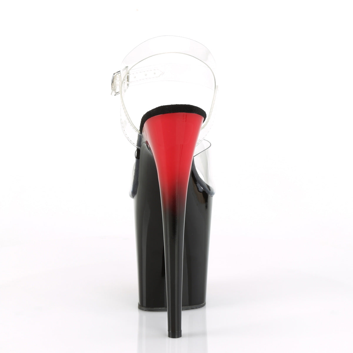 Pleaser Womens Sandals FLAMINGO-808BR Clr/Red-Blk