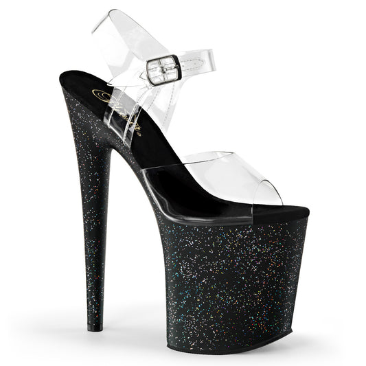 Pleaser Damen Sandalen FLAMINGO-808mg CLR / BLK