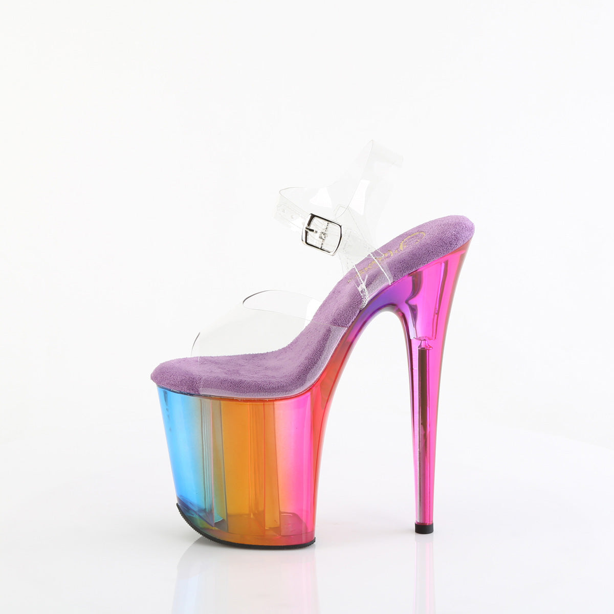 Pleaser FLAMINGO-808RMT CLR/Rainbow Nebel getönt