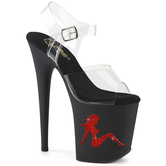 Pleaser   FLAMINGO-808tgrs clr/blk-rot