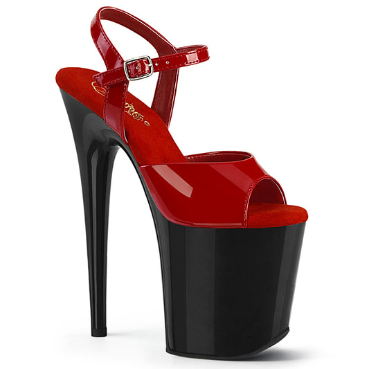 Pleaser  Sandalen FLAMINGO-809 Red Pat / BLK