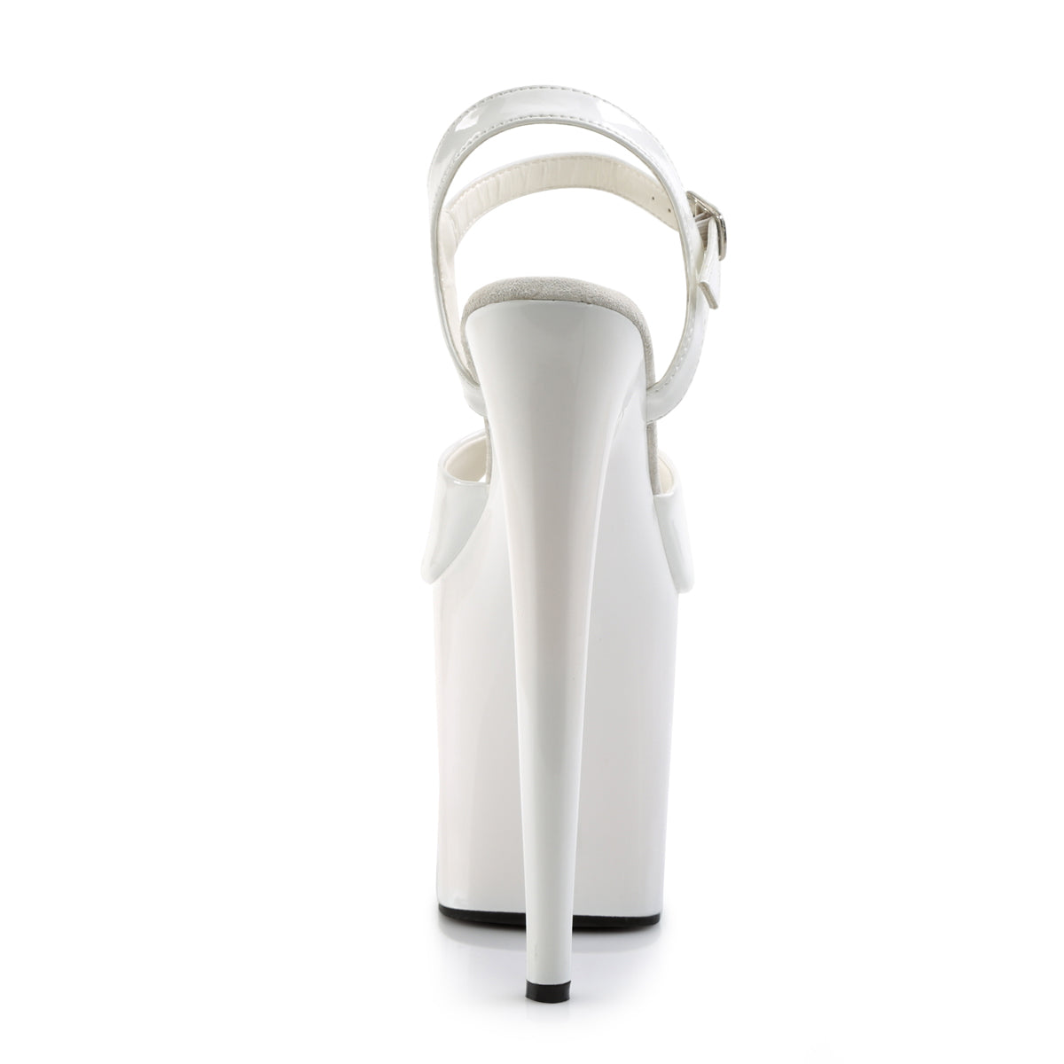 Pleaser Women's Platform Shoes FLAMINGO-809 Wht Pat/Wht