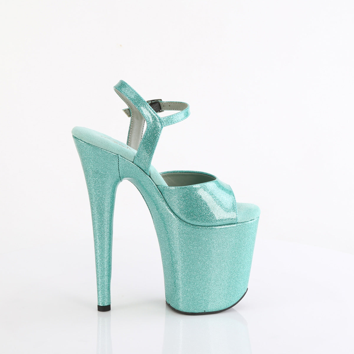 Pleaser FLAMINGO-809GP Aqua Glitter Pat/M.