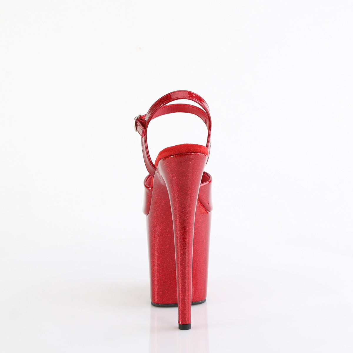 Pleaser FLAMINGO-809GP Ruby Red Glitter Pat/M