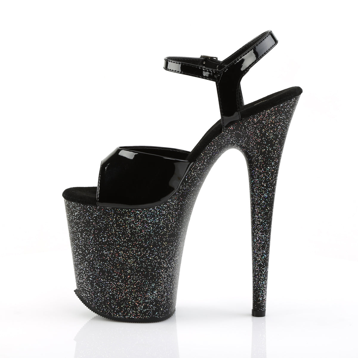 Pleaser Damen Sandalen FLAMINGO-809mg BLK / BLK