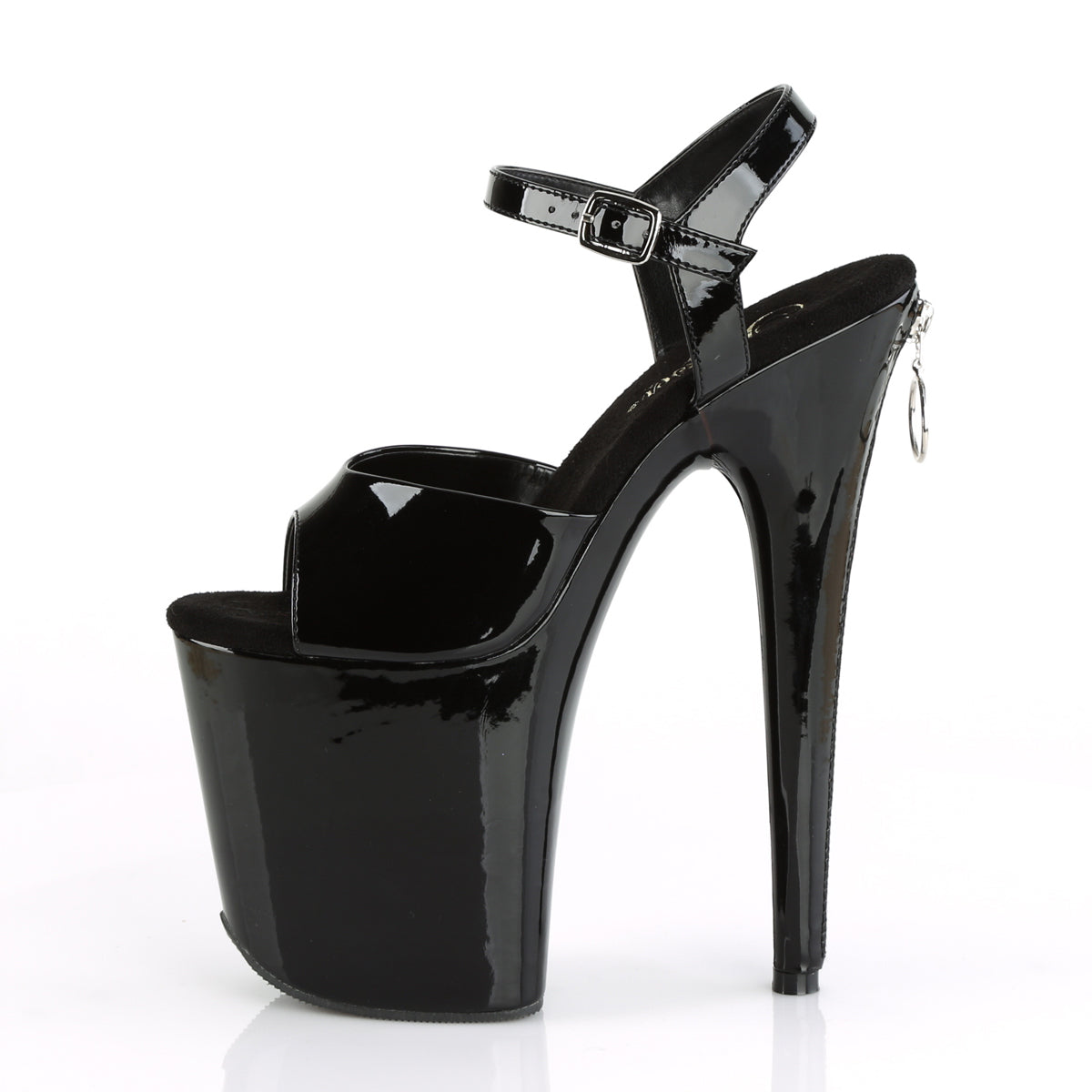 Pleaser Damen Sandalen FLAMINGO-809z BLK Pat / BLK