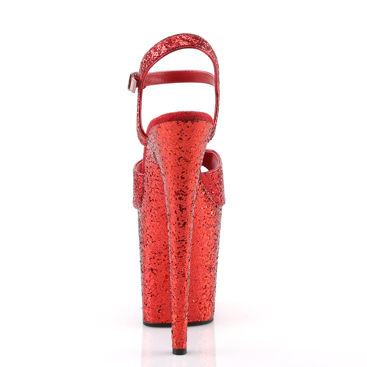 Pleaser Damen Sandalen FLAMINGO-810lg rot glanz / rot glg