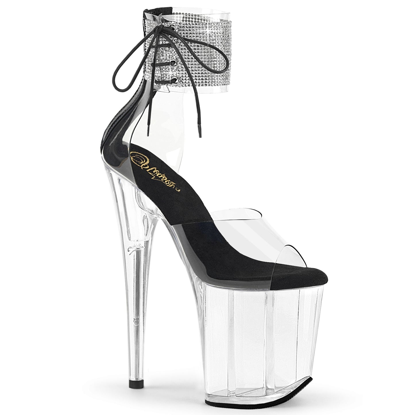 Pleaser FLAMINGO-824RS CLR-BLK/CLR