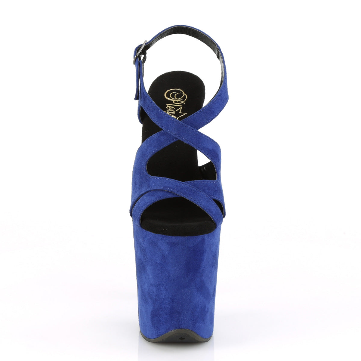 Pleaser Damen Sandalen FLAMINGO-831FS Royal Blue Faux Wildleder / Royal Blue Faux Wildleder
