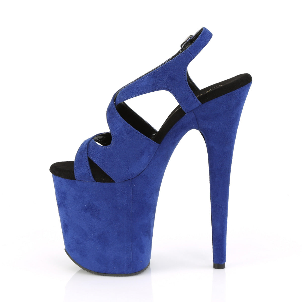 Pleaser Damen Sandalen FLAMINGO-831FS Royal Blue Faux Wildleder / Royal Blue Faux Wildleder