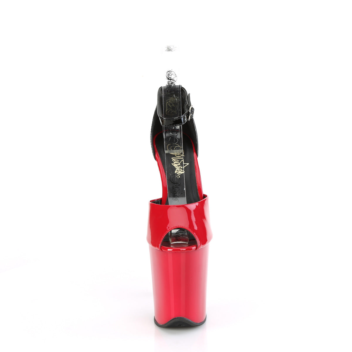 Pleaser FLAMINGO-868 Rot-Blk Pat/Rot-Blk