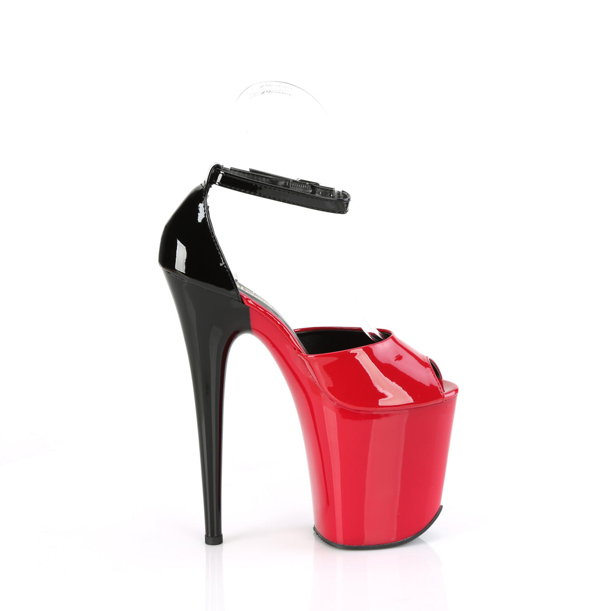 Pleaser FLAMINGO-868 Rot-Blk Pat/Rot-Blk