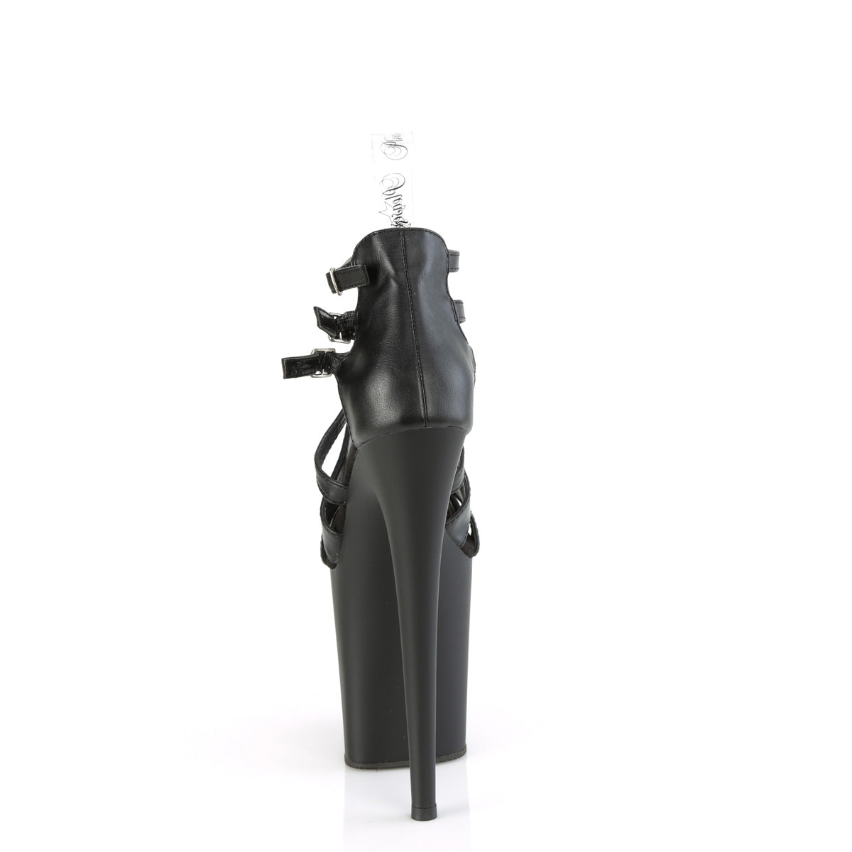 Pleaser FLAMINGO-877 BLK Faux Leder/BLK Matte
