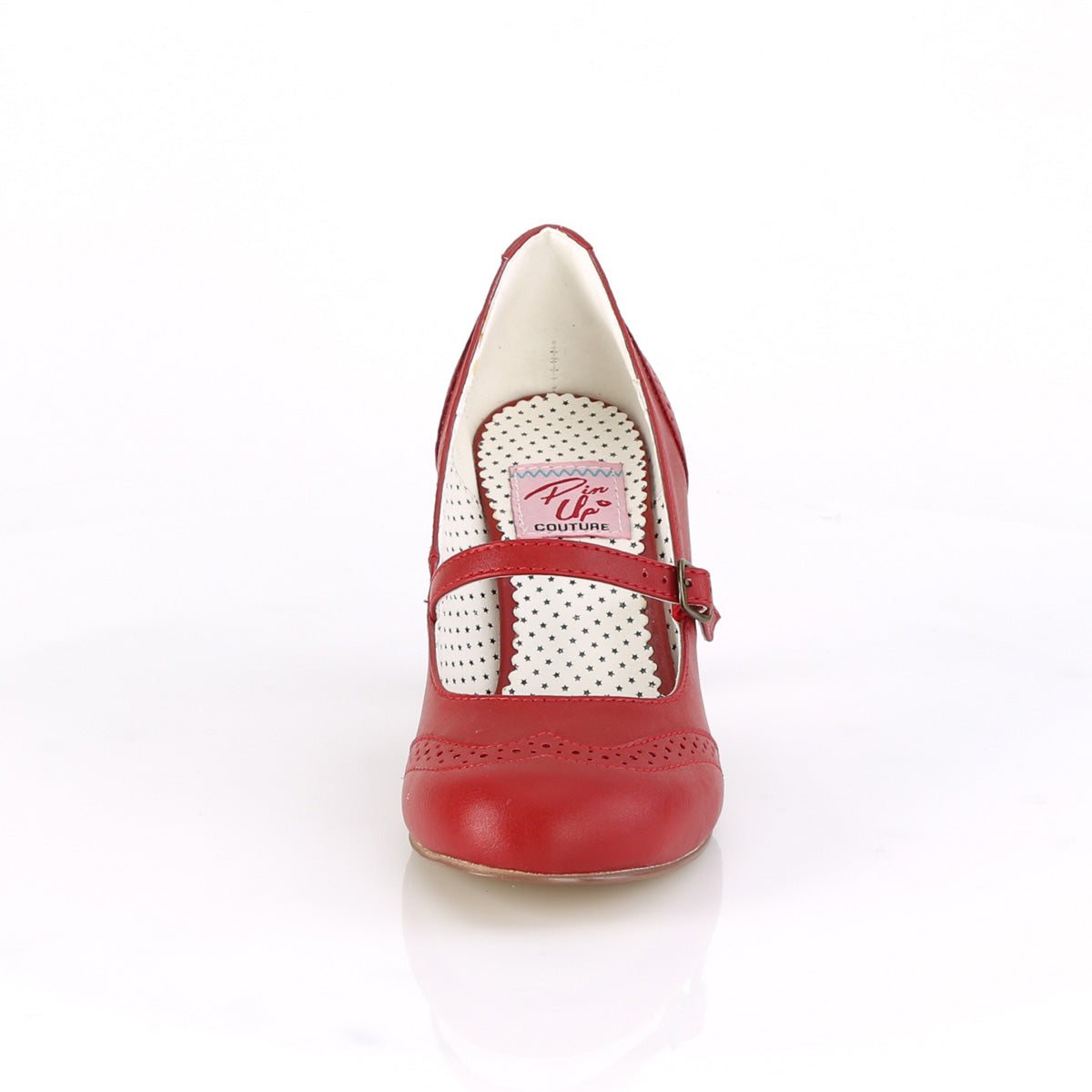 Pin Up Couture Frauenpumpen FLAPPER-32 Rotes Kunstleder