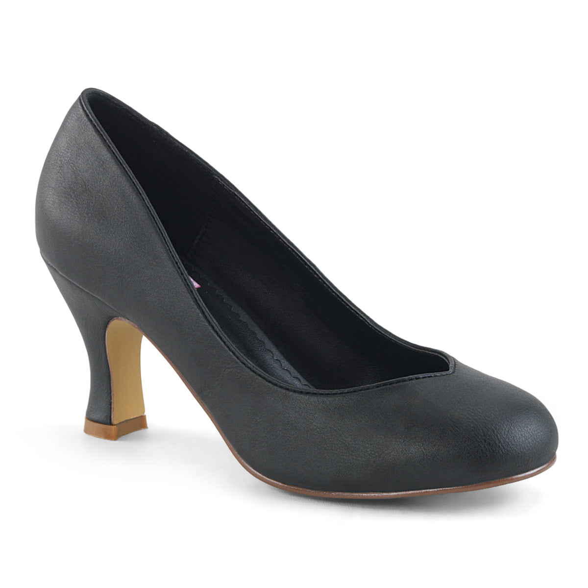 Pin Up Couture Frauenpumpen FLAPPER-40 BLK Faux Leder