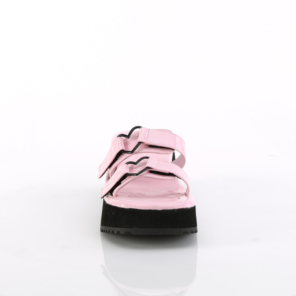 DemoniaCult Sandals FLIP-12 B. Pink Holo Pat