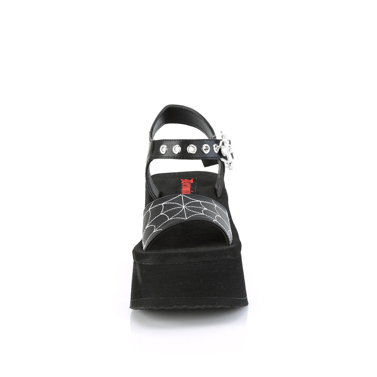 DemoniaCult Sandalen FUNN-10 BLK Vegan Leder