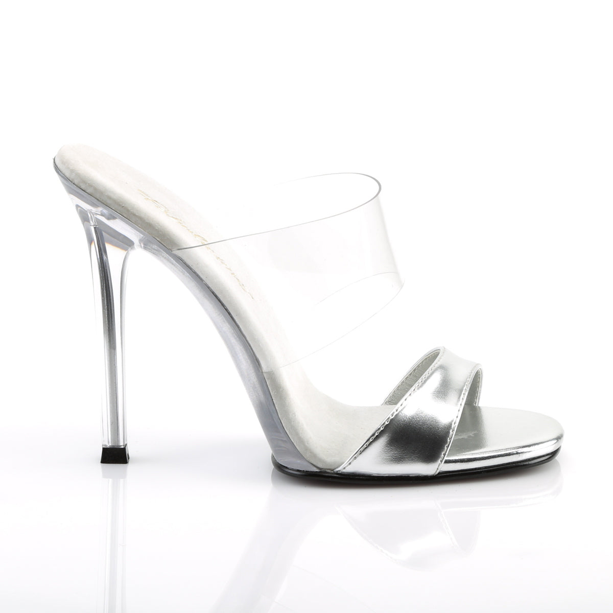 Fabulicious Womens Sandals GALA-02L Slv Met. Pu-Clr/Clr
