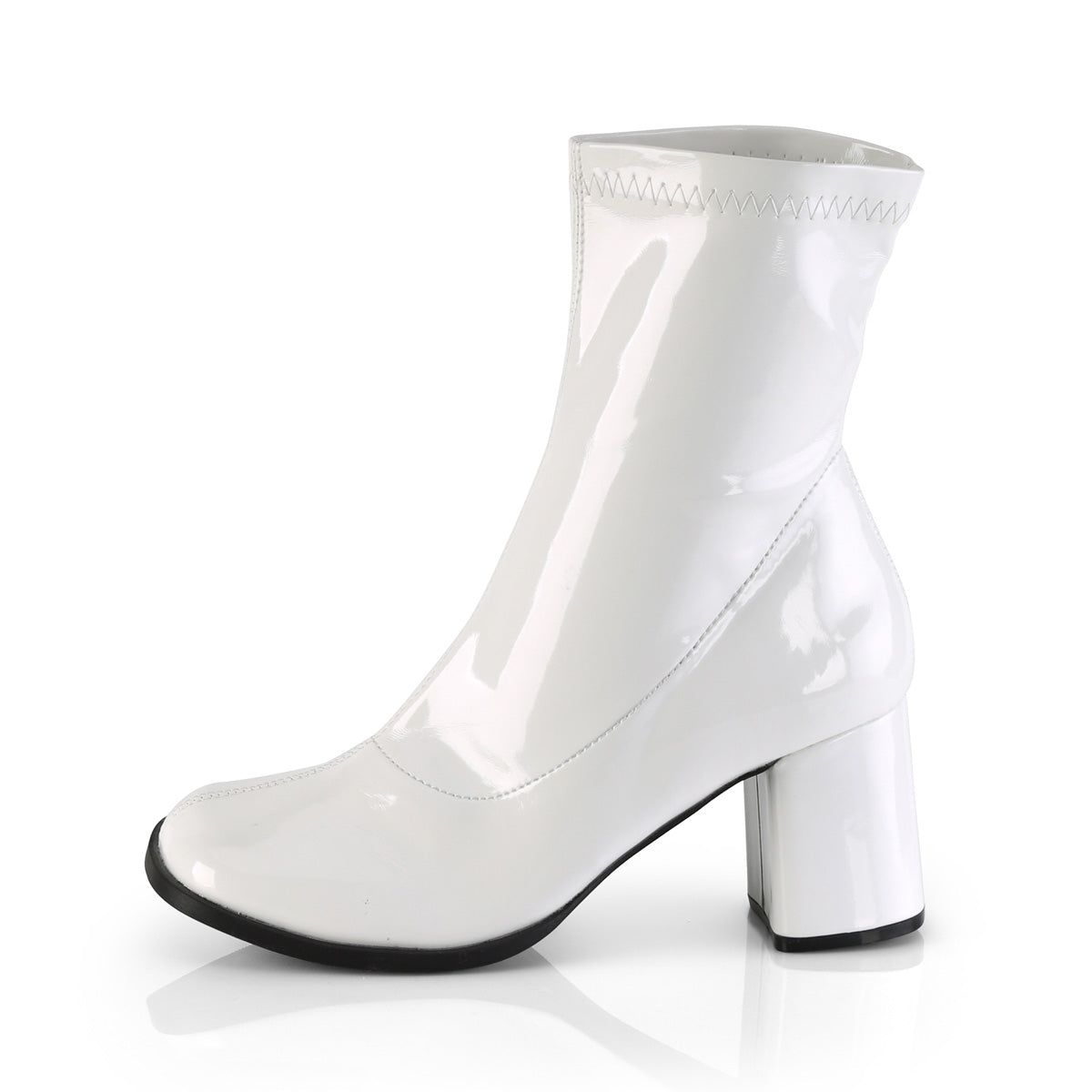 Funtasma Damen Knöchelstiefel Gogo-150 WHT STR Pat