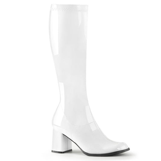 Funtasma Womens Boots. Gogo-300 WHT Str Pat