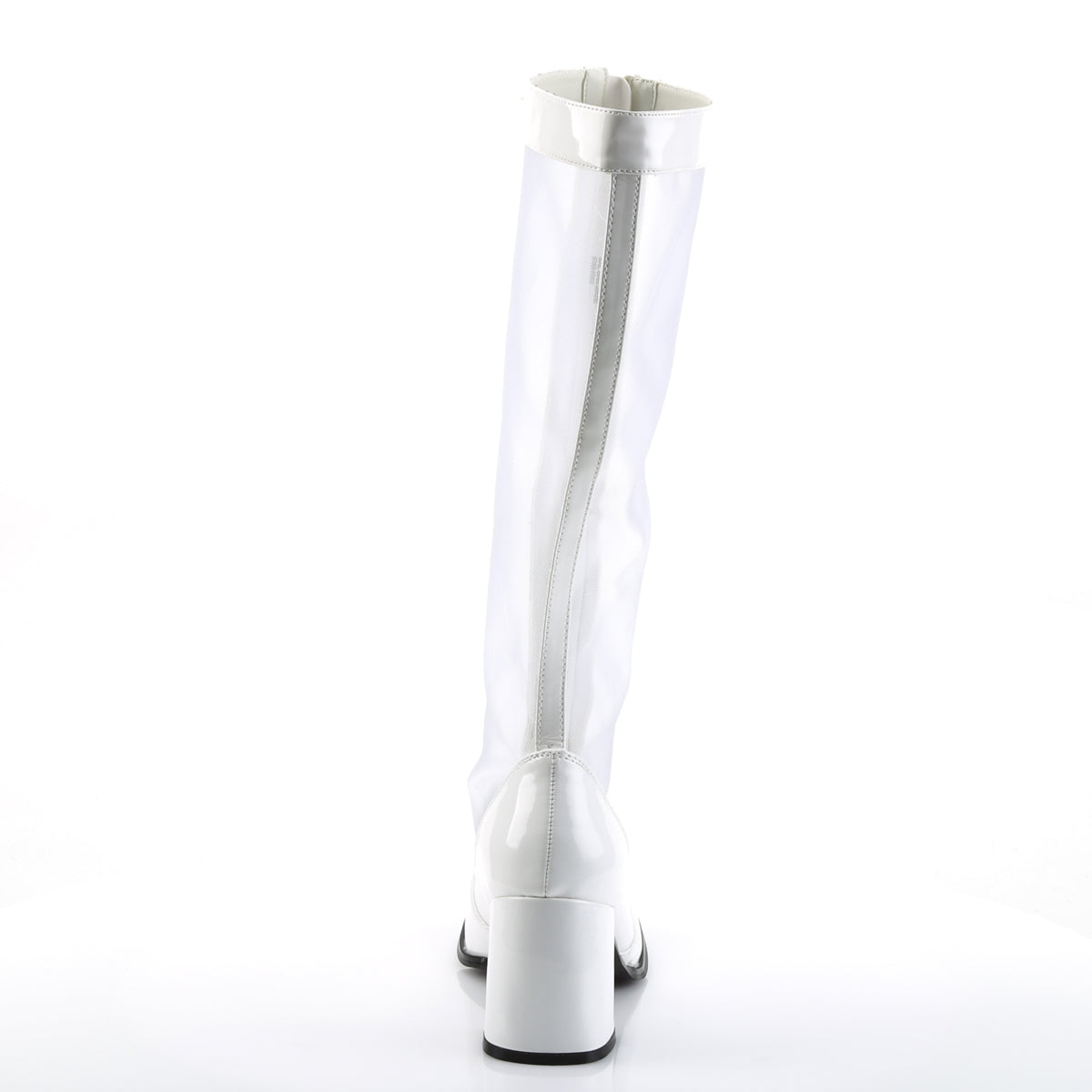 Funtasma Womens Boots. Gogo-307 WHT STR Pat-Mesh