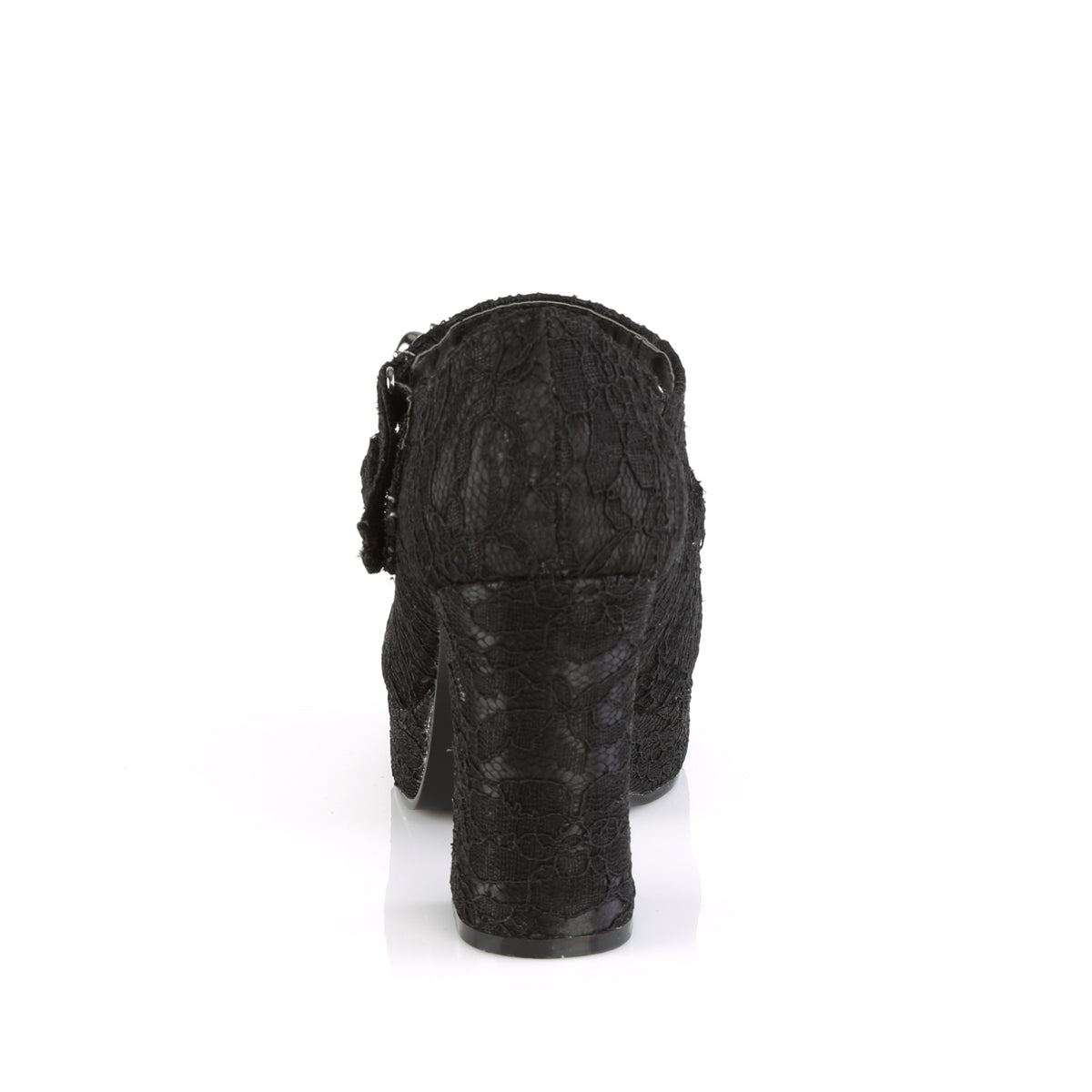 DemoniaCult Frauenpumpen GOTHIKA-09 BLK Satin-Lace