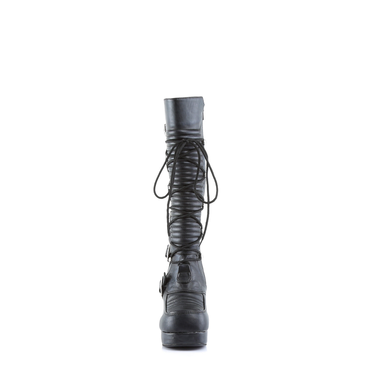 DemoniaCult Frauenstiefel GOTHIKA-200 BLK Vegan Leder
