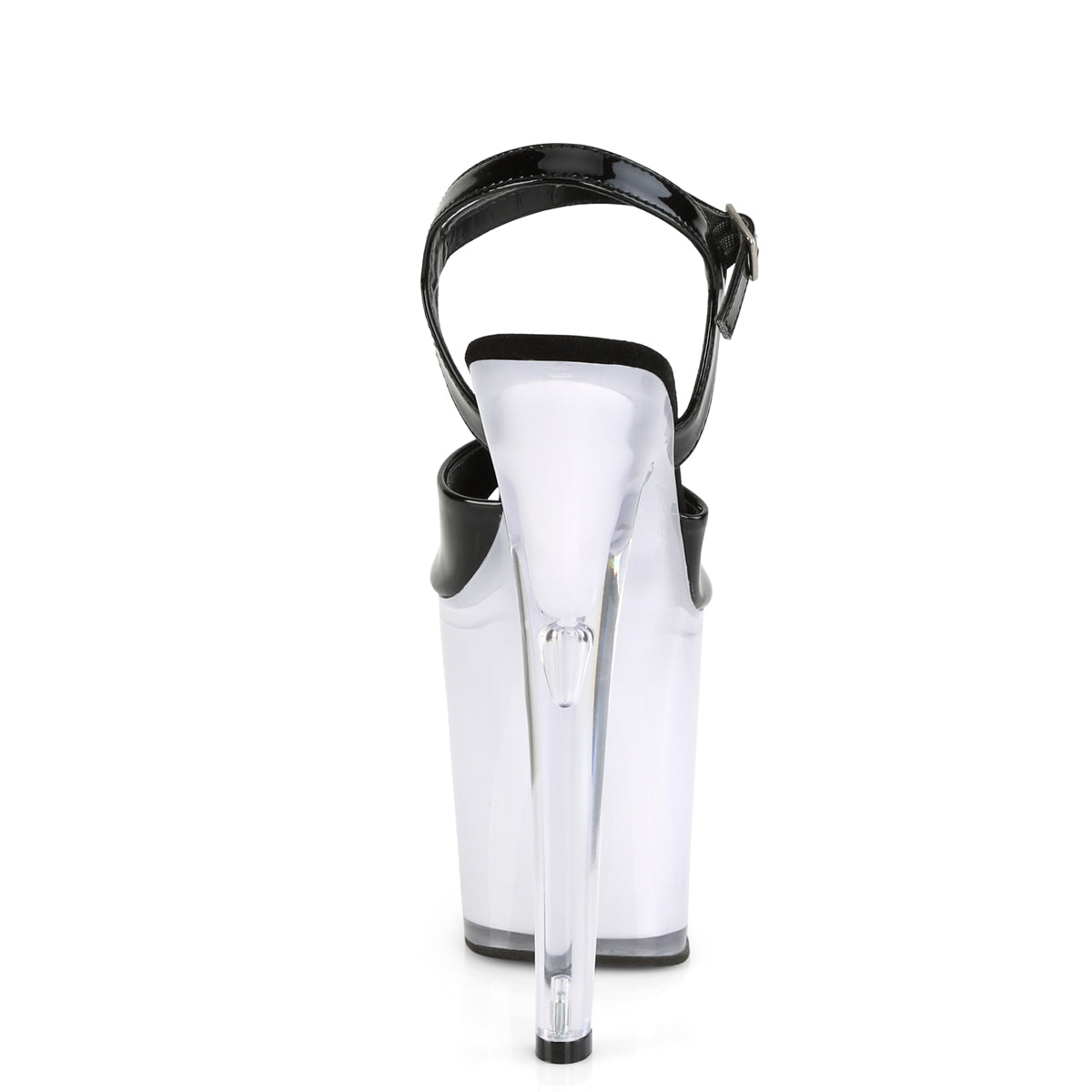 Pleaser Damen Sandalen ILLUMINATOR-809 BLK Pat / White Glow