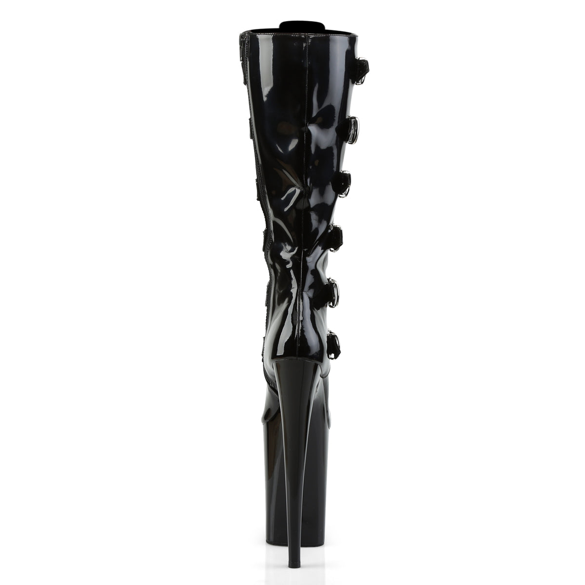 Pleaser Women's Platform Shoes INFINITY-2049 Blk Pat/Blk