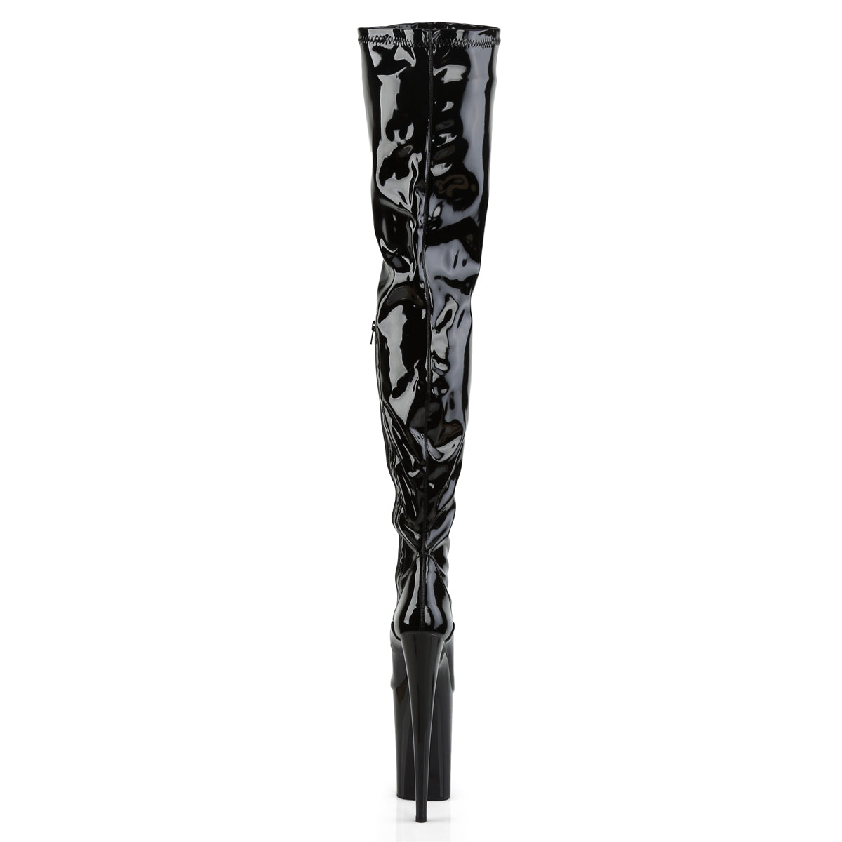 Pleaser Women's Platform Shoes INFINITY-4000 Blk Str Pat/Blk