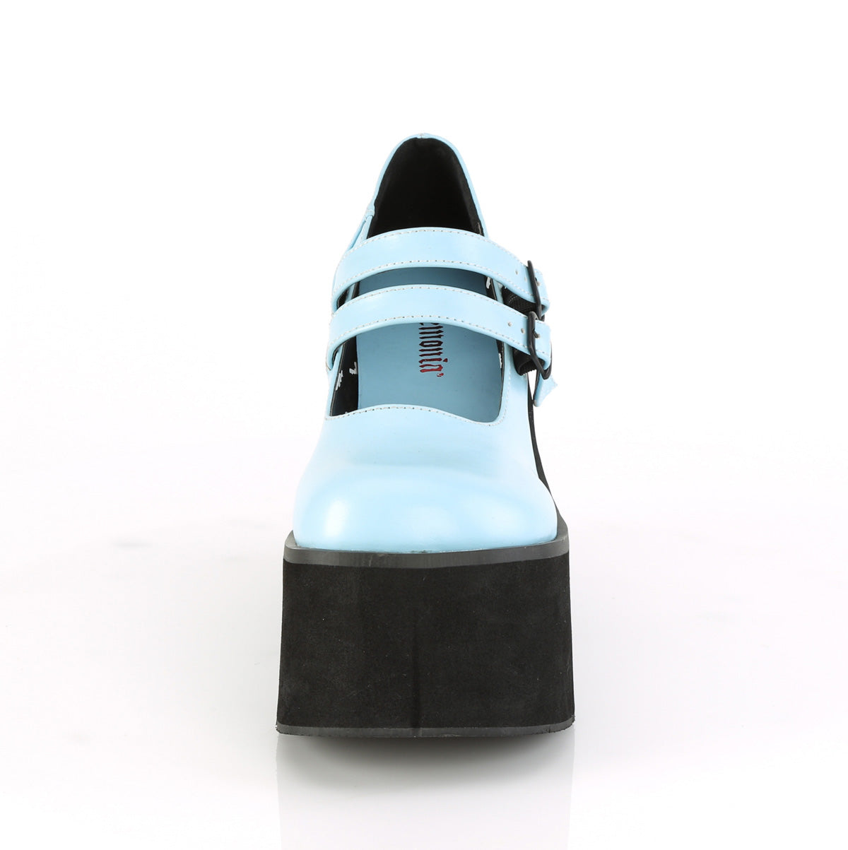 DemoniaCult Frauenpumpen KERA-08 B. Blaues veganes Leder