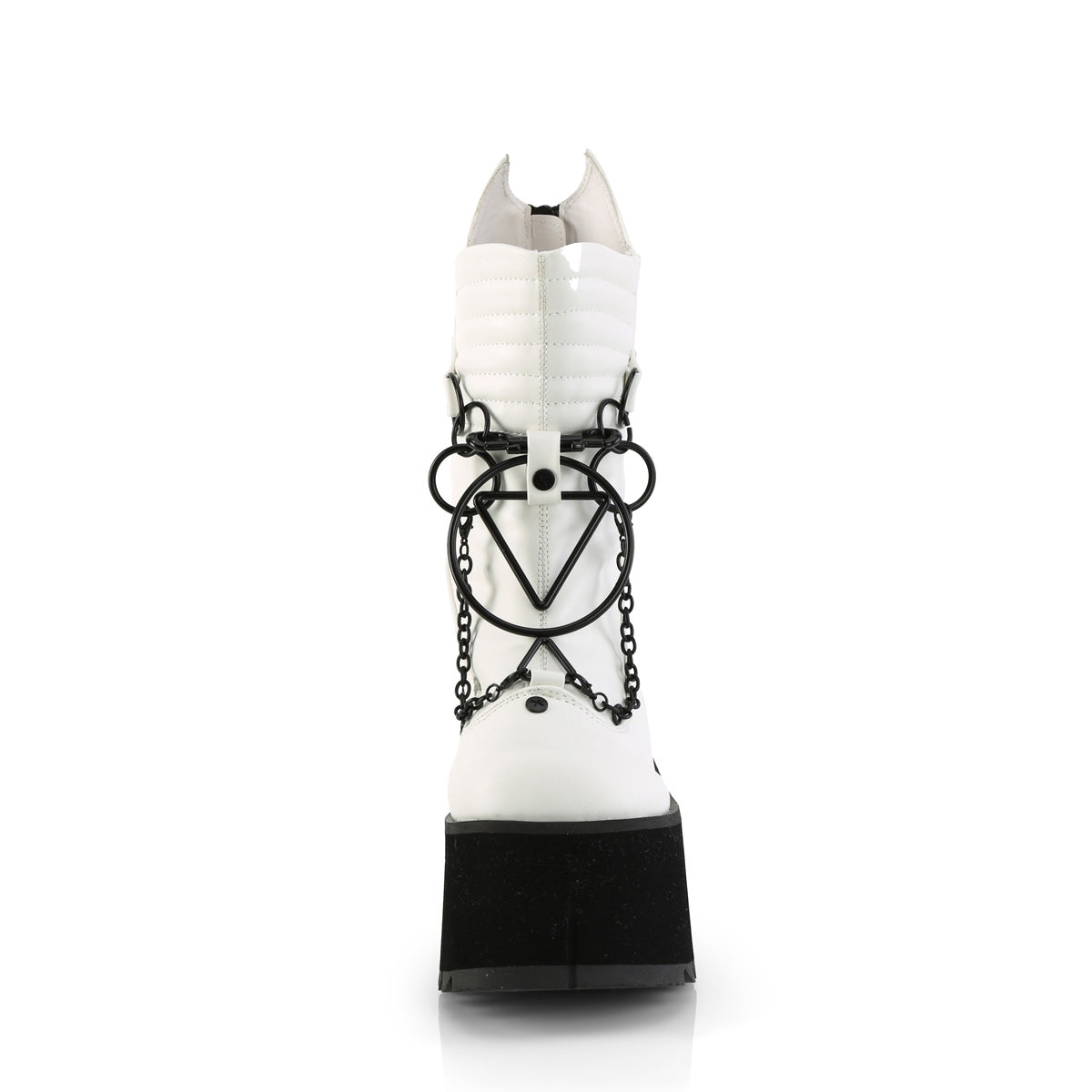 DemoniaCult Stiefeletten KERA-130 WHT veganes Leder