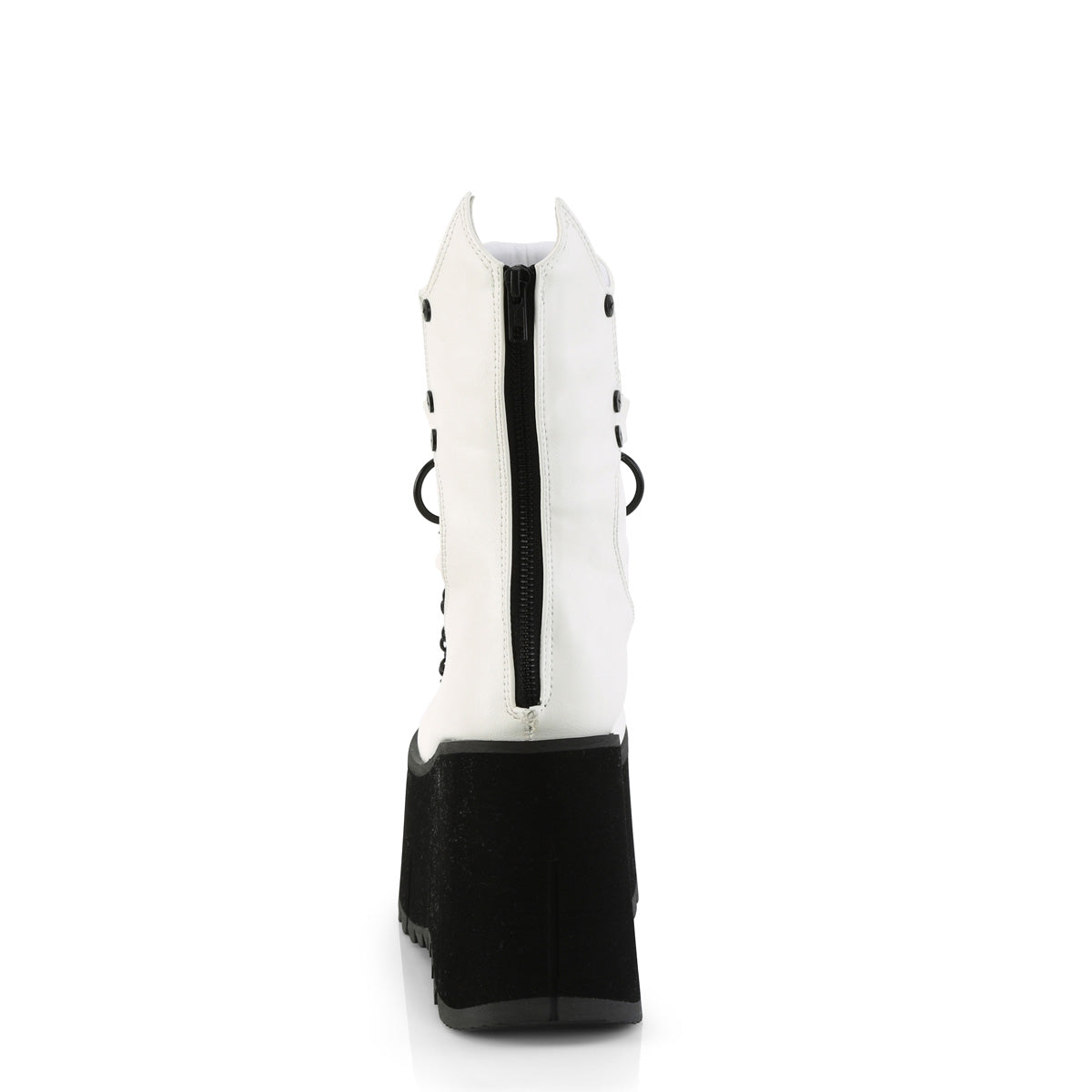 DemoniaCult Stiefeletten KERA-130 WHT veganes Leder